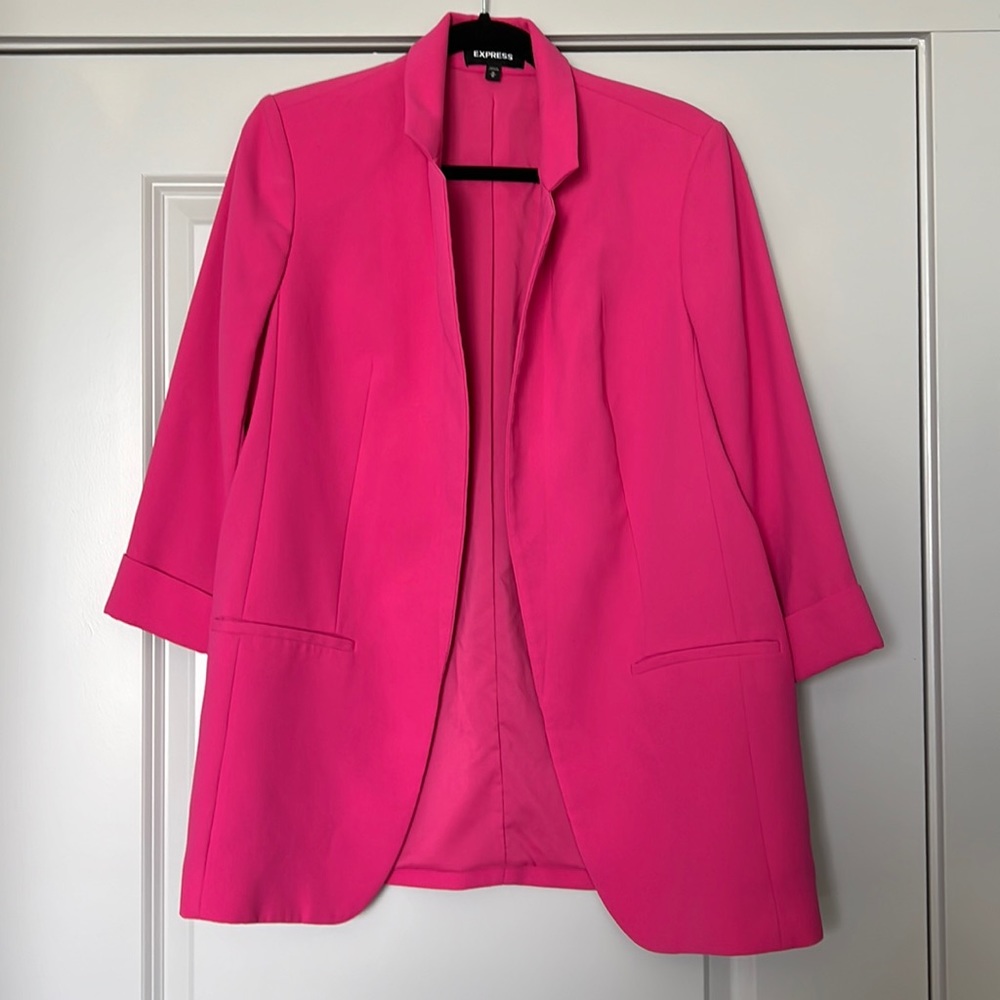 Express Hot Pink Blazer Jacket